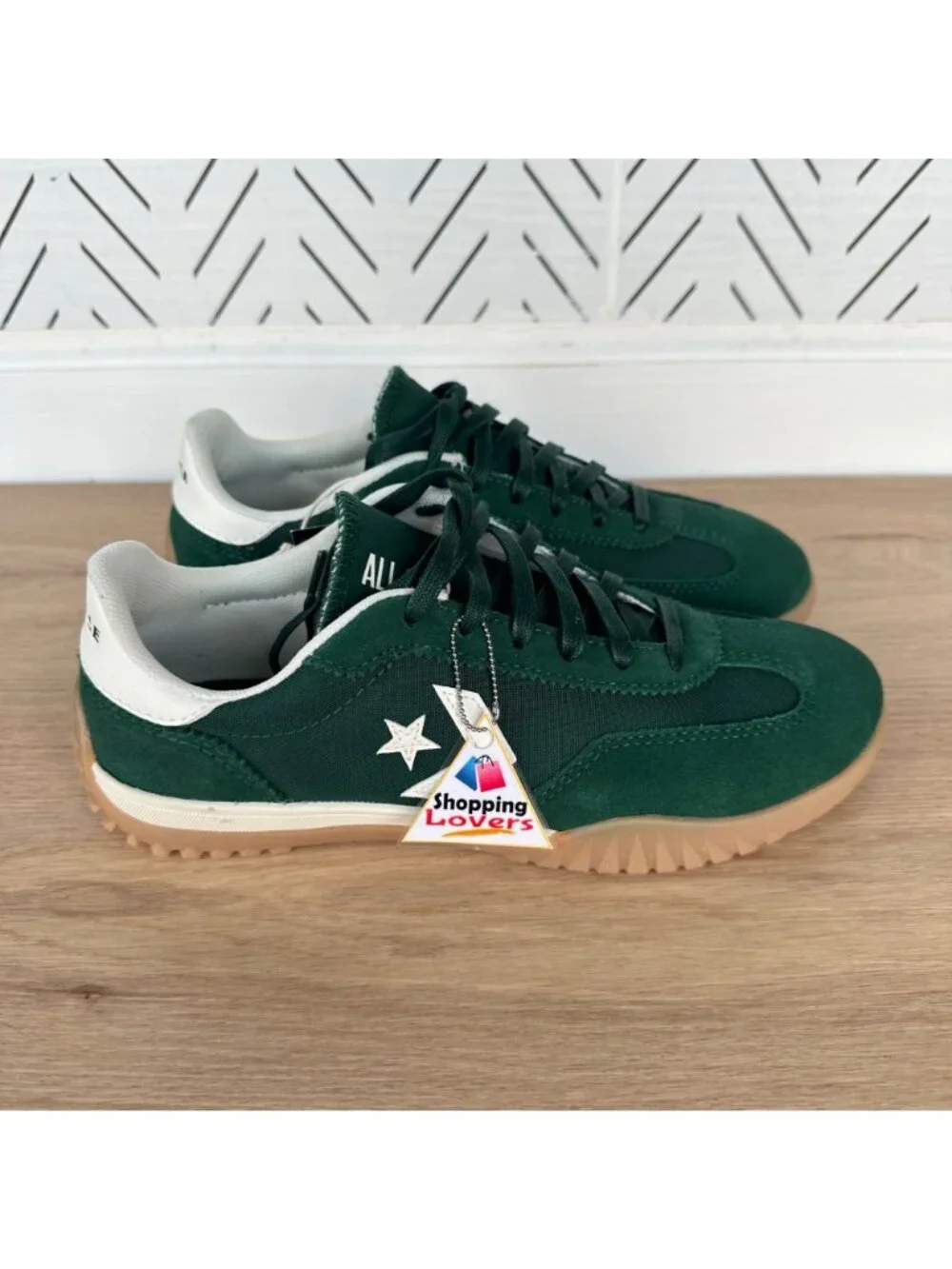 ⭐Converse Run Star Trainer Ox 7.5 Women Shoes Suede Green Casual Sneaker A13359C - Picture 10 of 15
